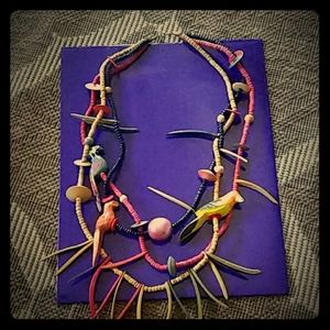 Gorgeous wooden beads necklace